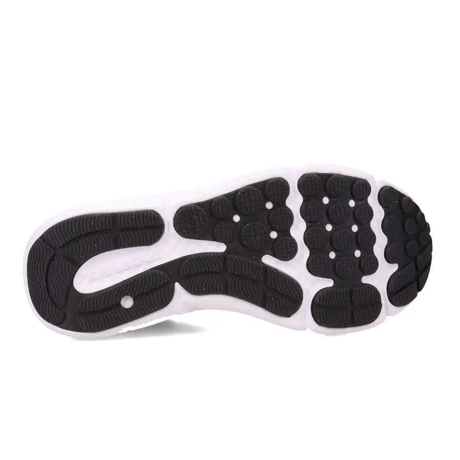 Giày Under Armour Charged Assert 10 4E 'Black White' 3026176-001 - Ảnh 3