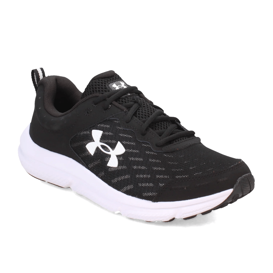 Giày Under Armour Charged Assert 10 4E 'Black White' 3026176-001 - Ảnh 4