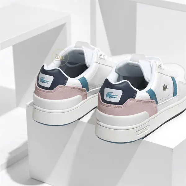 Giày Lacoste Women's T-Clip Leather and Synthetic Trainers 7-41SFA00261R4 - Ảnh 5