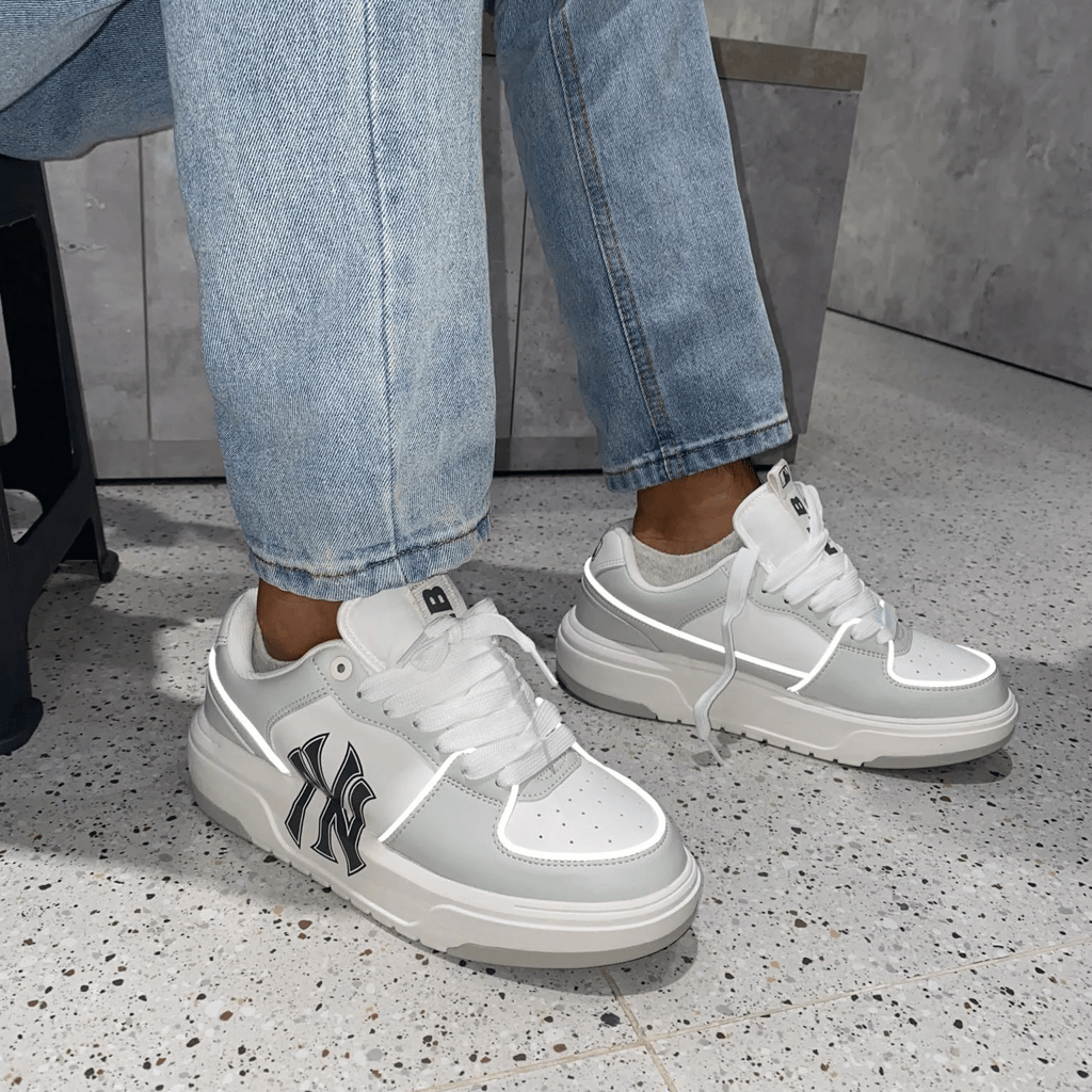 Giày MLB Chunky Liner New York Yankees 'Grey' 3ASXCA12N-50GRL - Ảnh 5