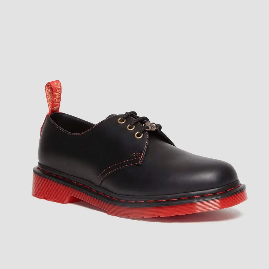 Giày Dr.Martens 1461 Year Of The Rabbit 'Black Red' 30555004 - Ảnh 3