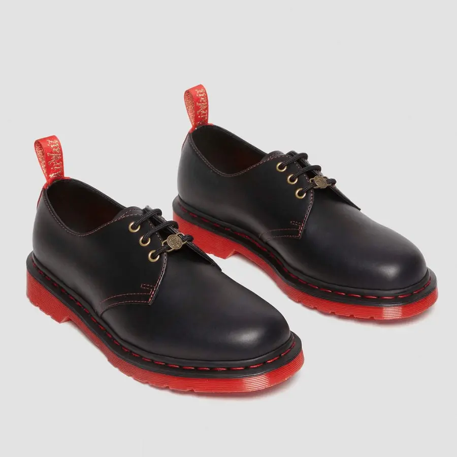 Giày Dr.Martens 1461 Year Of The Rabbit 'Black Red' 30555004 - Ảnh 7