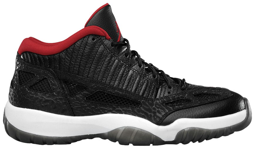 Giày Nike Air Jordan 11 Retro Low IE 'Black Charcoal Red' 2011 306008-001