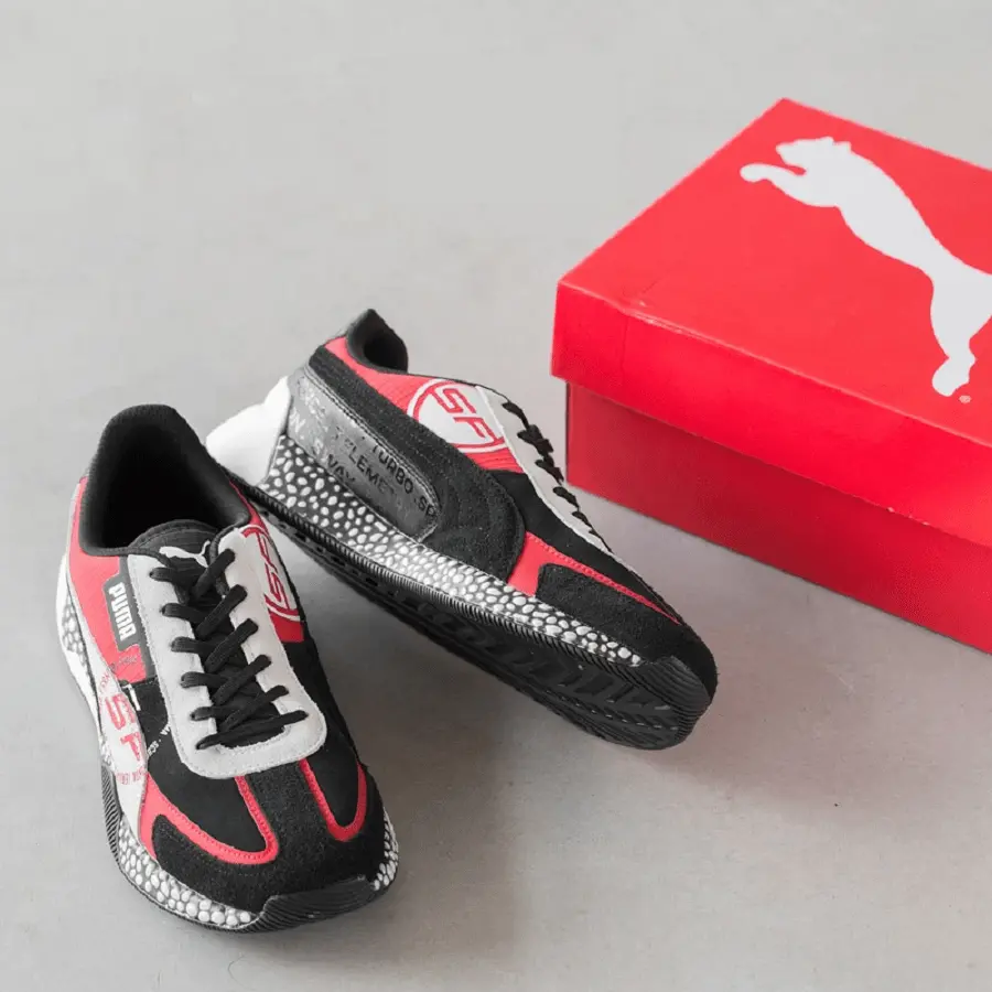 Giày Puma Scuderia Ferrari Speed Hybrid Sport 'Black Red' 306395-01 - Ảnh 3