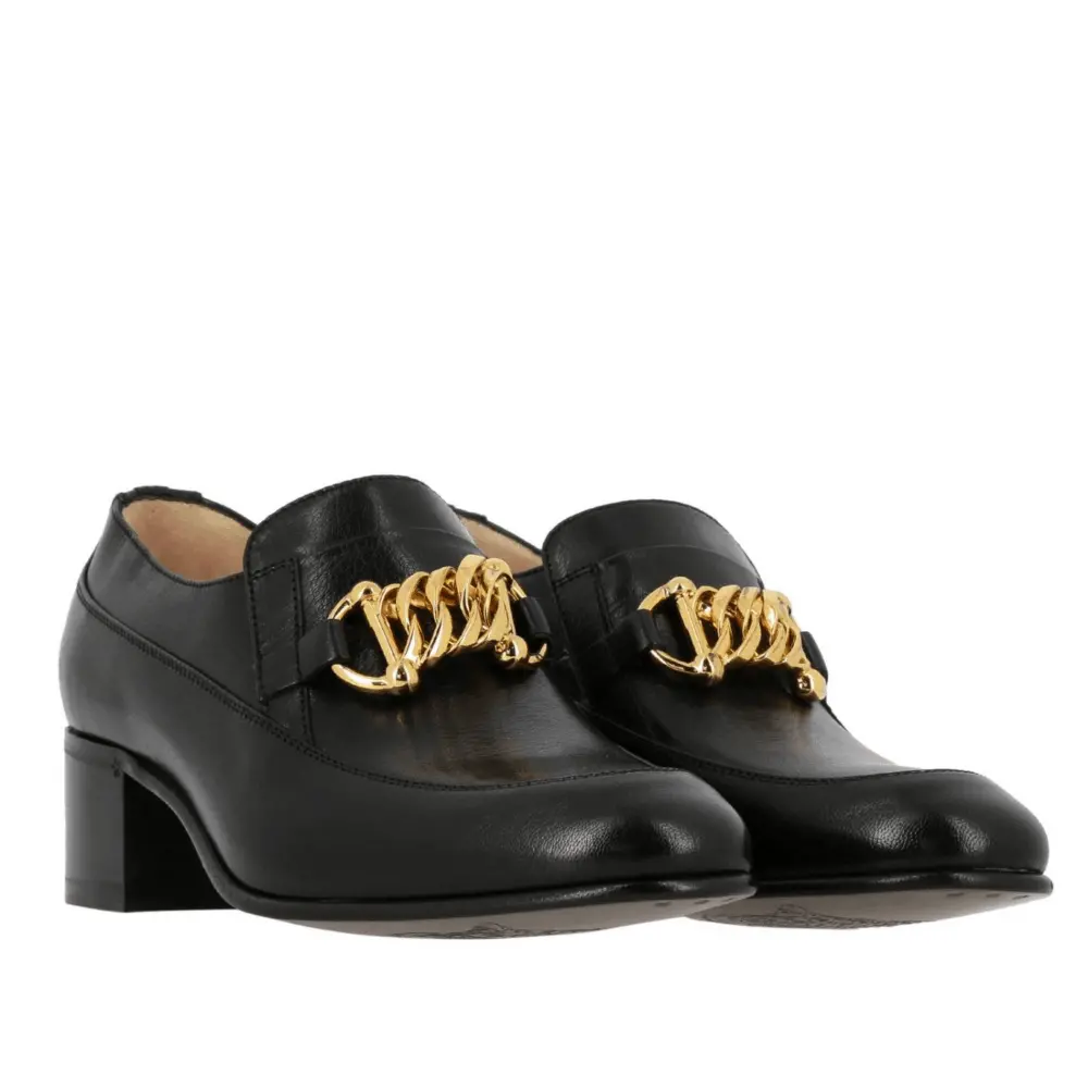 Giày Gucci 19FW Women's Chain Pumps 588960-D3V00-1000 - Ảnh 3