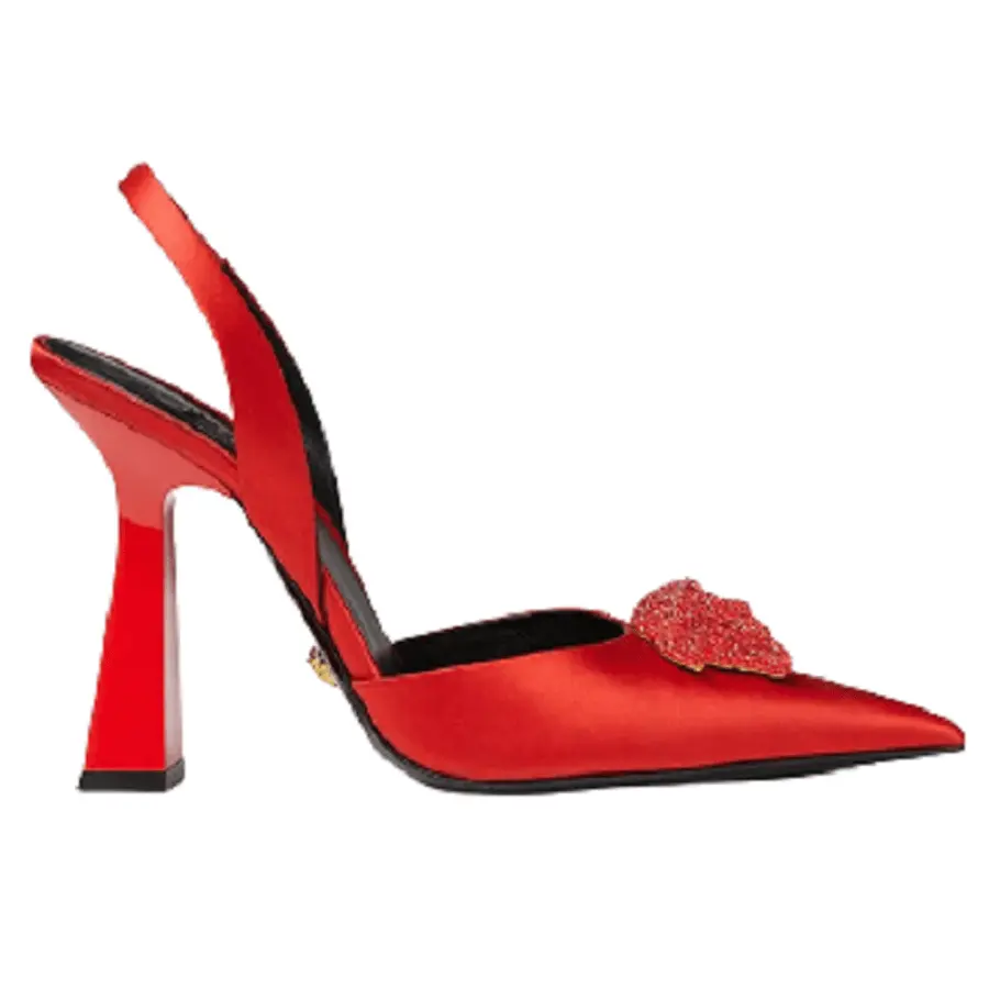 Giày Versace LA Medusa Satin Sling-Back Pumps 1001207-1A00619-1R330