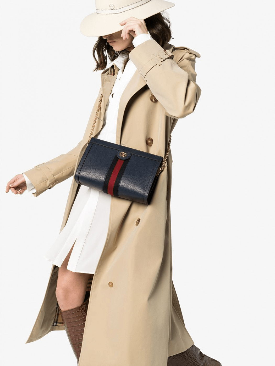 Túi Gucci Ophidia Small Shoulder Bag Blue 503877 DJ2DG 4178 - Ảnh 7