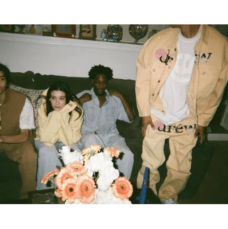 Áo Drew House Trucker Jacket Tangerine Floral - Ảnh 2