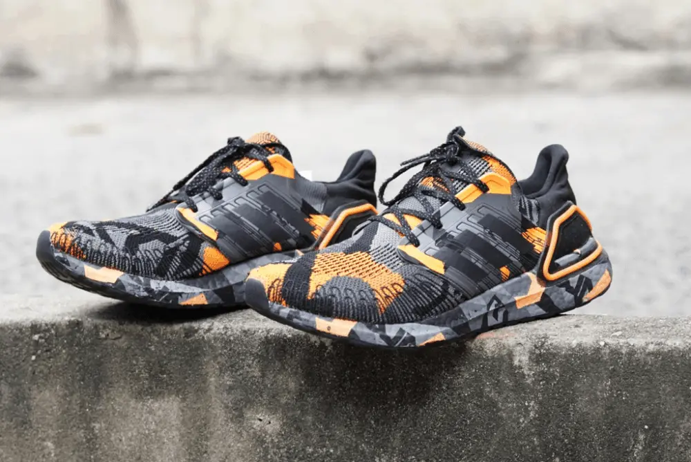 Alternative view of Giày Adidas UltraBoost 20 'Black Orange Grey' G57628
