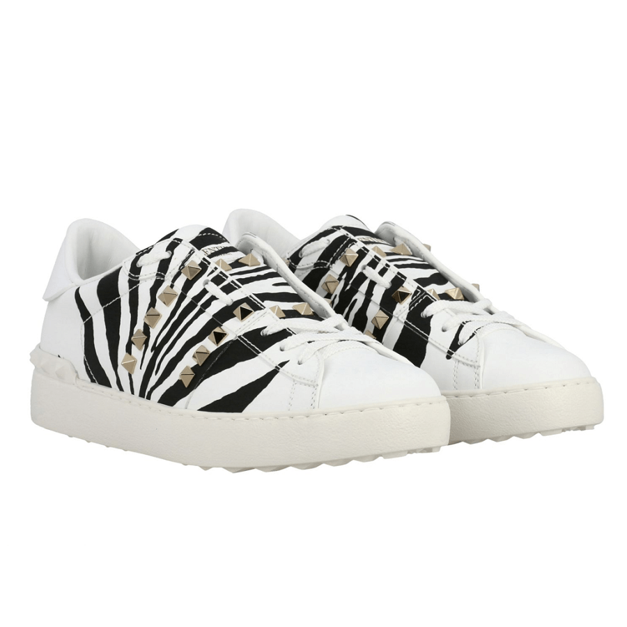 Giày Valentino Garavani Sneakers Rockstud Untitled Zebra TW2S0A01 WKJ 46A - Ảnh 2