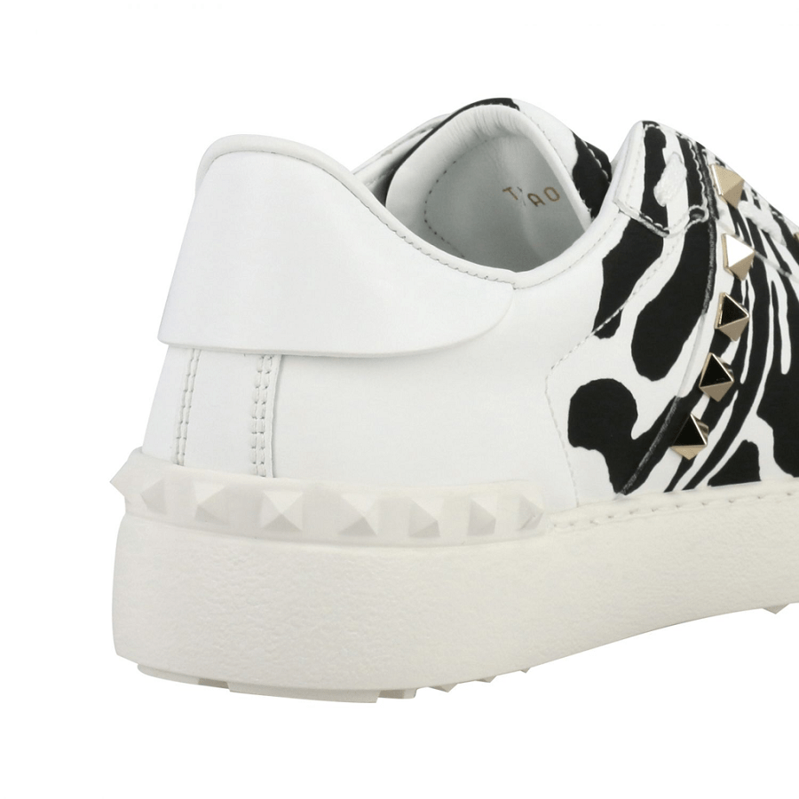 Giày Valentino Garavani Sneakers Rockstud Untitled Zebra TW2S0A01 WKJ 46A - Ảnh 4