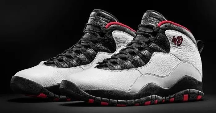 Alternative view of Giày Nike Air Jordan 10 Retro 'Chicago' 2012 310805-100