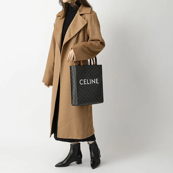 Túi Celine Small Cabas Vertical Triomphe Canvas And Calfskin 191542BZK-04LU - Ảnh 3