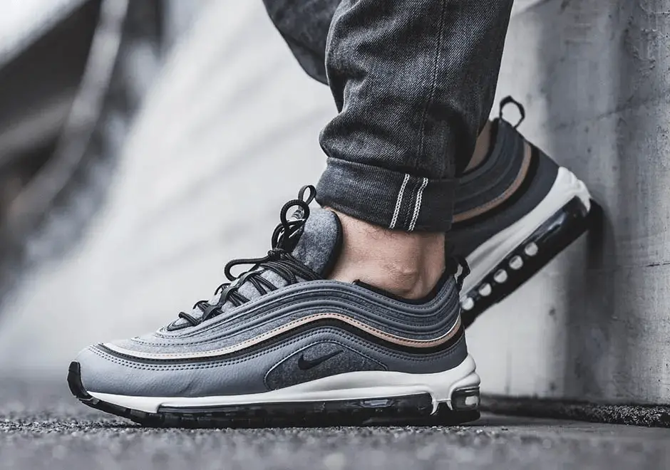 Giày Nike Air Max 97 Premium 'Deep Pewter Wool' 312834-003 - Ảnh 4
