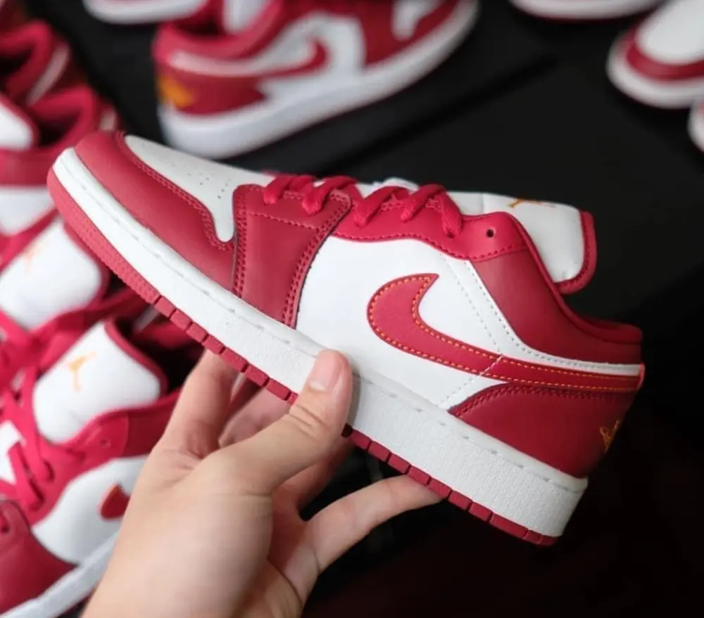 Giày Nike Jordan 1 Low Cardinal Red 553560-607 - Ảnh 4