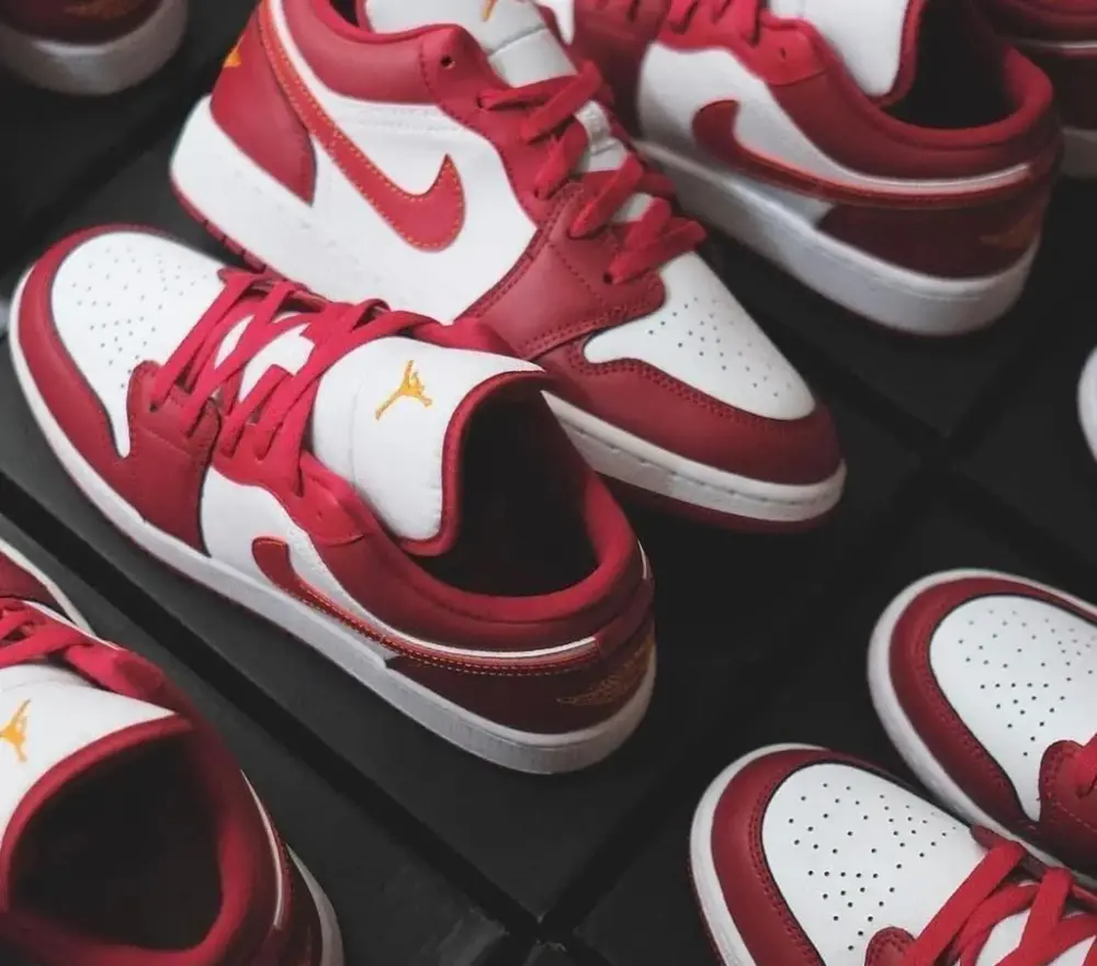 Giày Nike Jordan 1 Low Cardinal Red 553560-607 - Ảnh 3