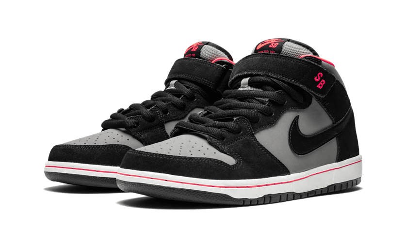 Giày Nike Dunk SB Mid Black Medium Grey 314383-018 - Ảnh 6
