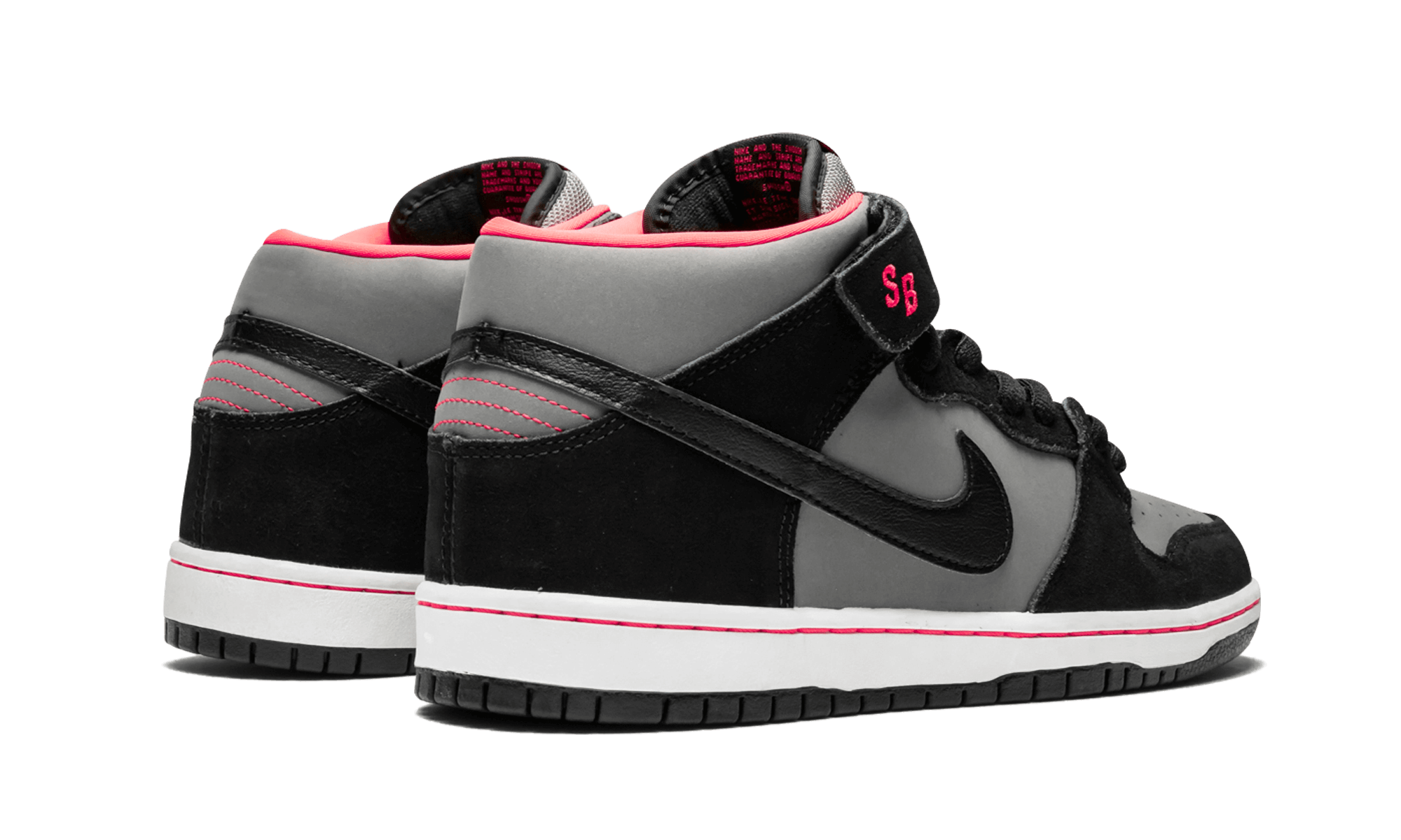 Giày Nike Dunk SB Mid Black Medium Grey 314383-018 - Ảnh 7