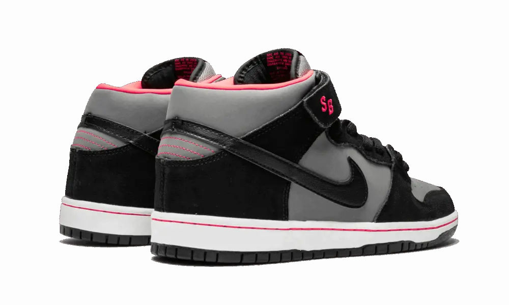 Giày Nike Dunk SB Mid Black Medium Grey 314383-018 - Ảnh 7