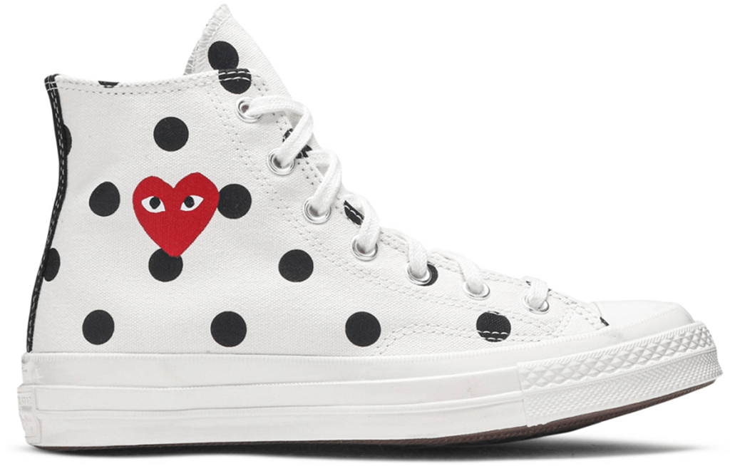 Giày Converse Comme des Garçons 'White Polka Dot' 157251C