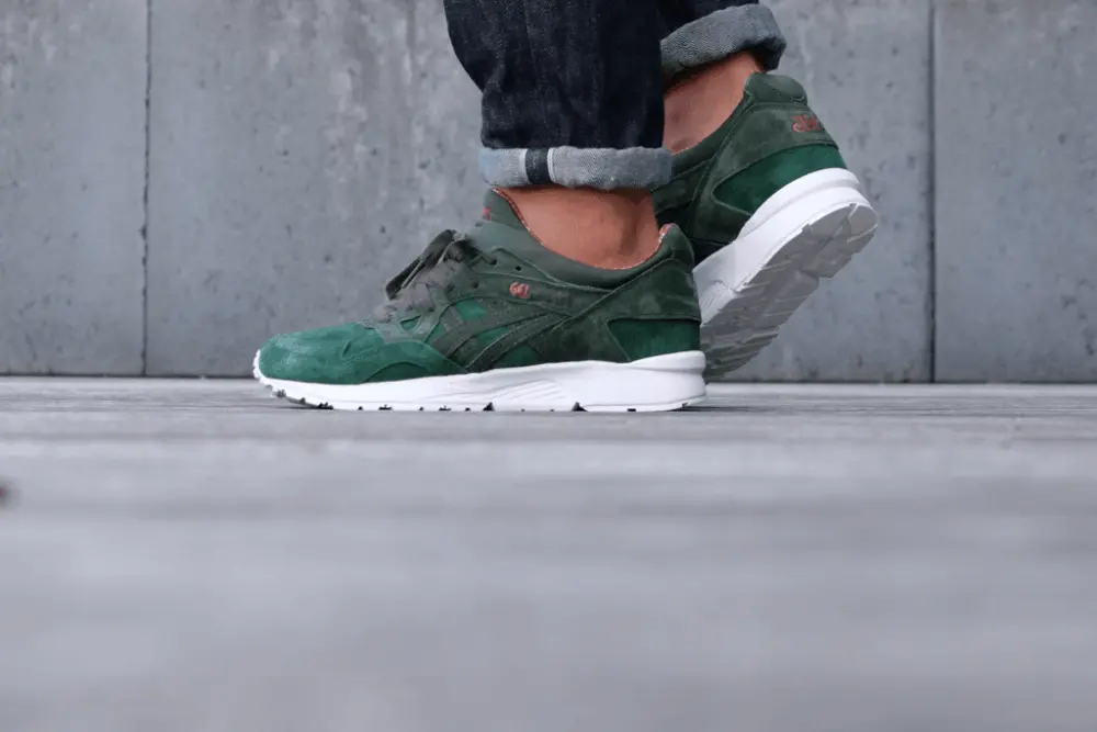 Giày Asics Gel Lyte V X Max Pack Dark Green H6R2L 8082 - Ảnh 5