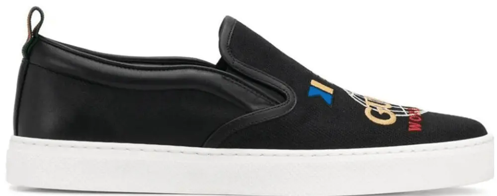 Giày Gucci Dublin Worldwide Flag Slip On 602849-GZO10-1075