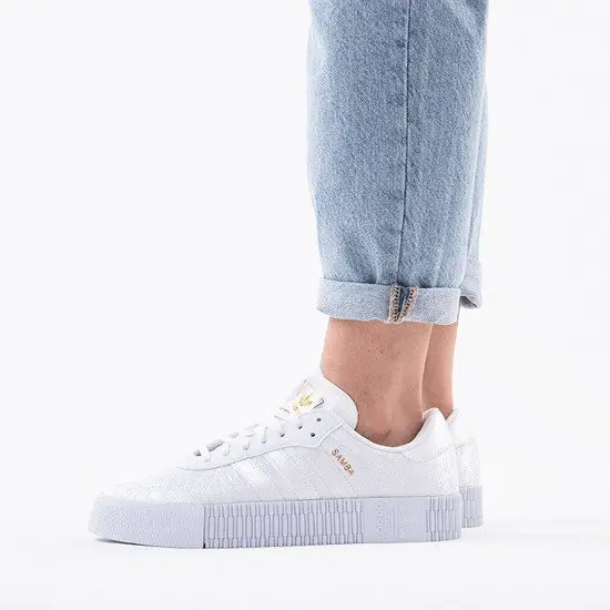 Giày Adidas Women's Sambarose 'Cloud White/Gold Metallic' EG5158 - Ảnh 5