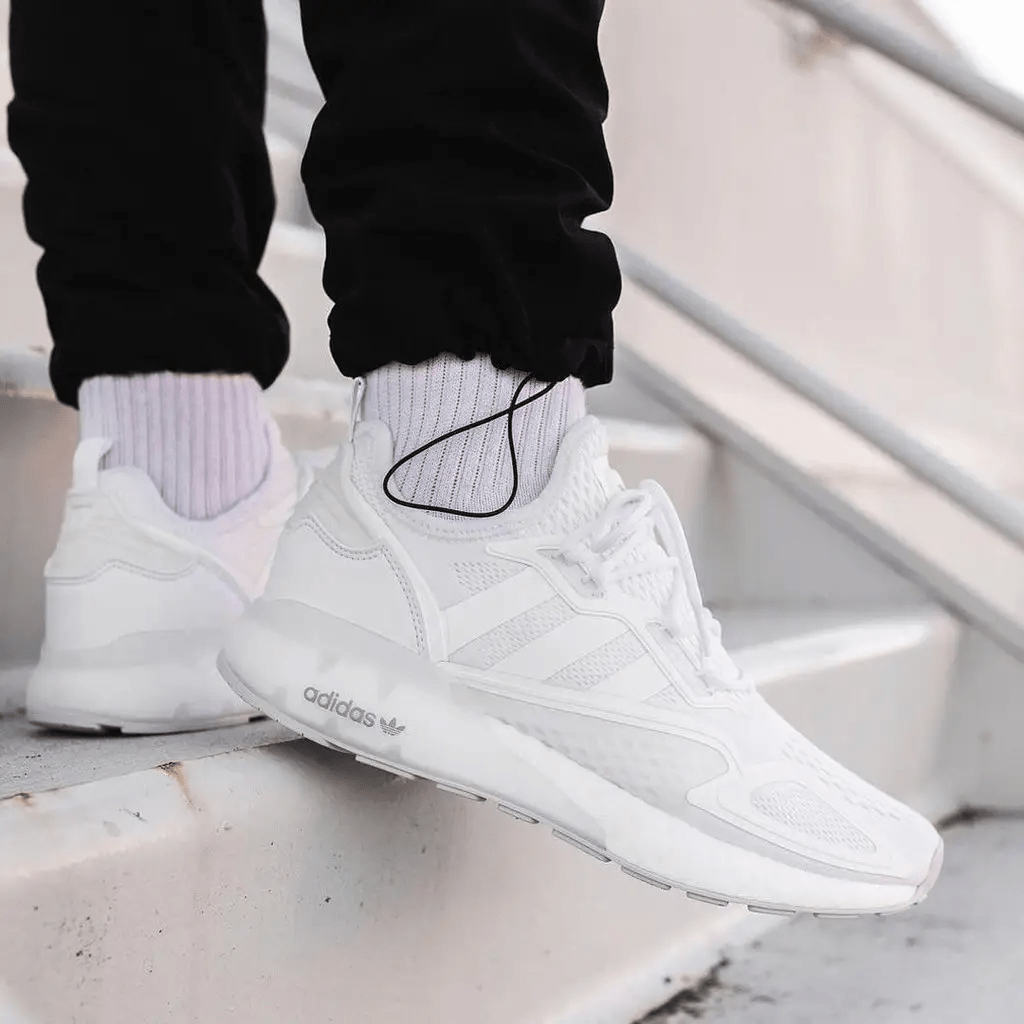 Giày Adidas ZX 2K Boost 'Triple White' GY2688 - Ảnh 2