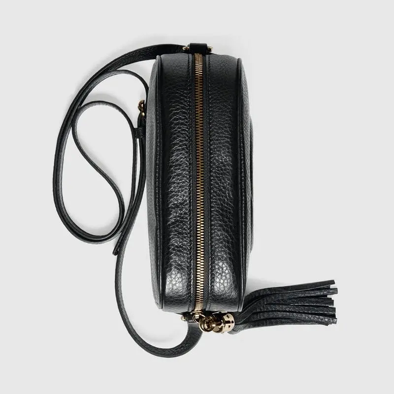 Túi Gucci Soho Small Leather Disco Bag Black 308364 A7M0G 1000 - Ảnh 5