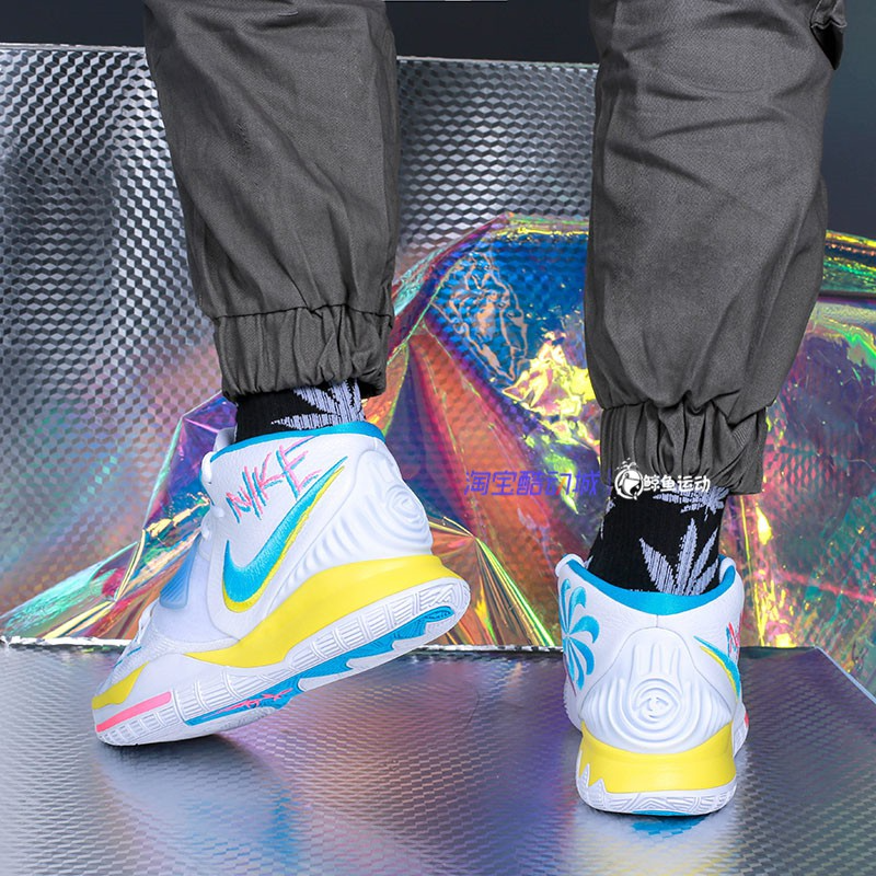 Giày Nike Kyrie 6 'Neon Graffiti' BQ4630-101 - Ảnh 5