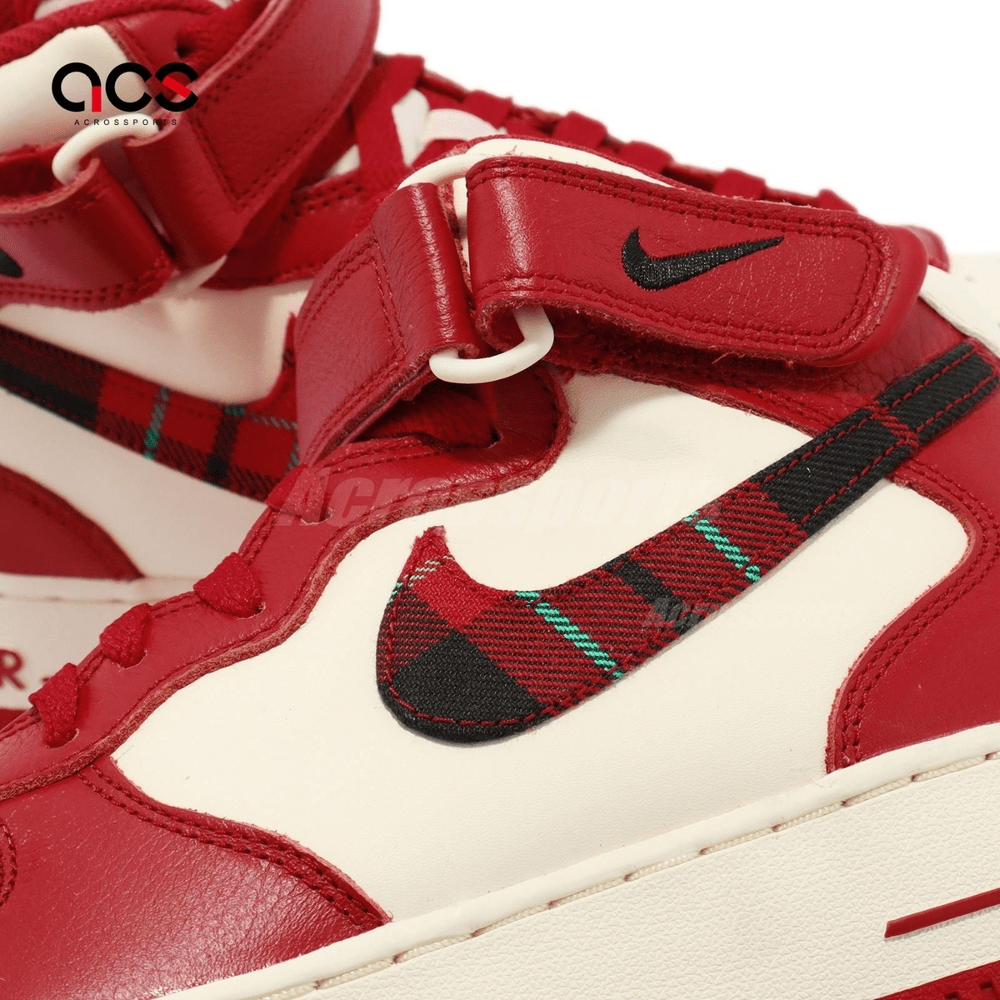 Giày Nike Air Force 1 Mid '07 LX 'Red Plaid' DV0792-101 - Ảnh 3