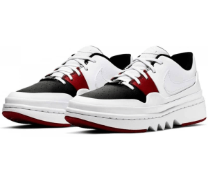 Alternative view of Giày Nike Wmns Air Jordan 1 Jester XX Low Laced 'White Red' CI7815-101