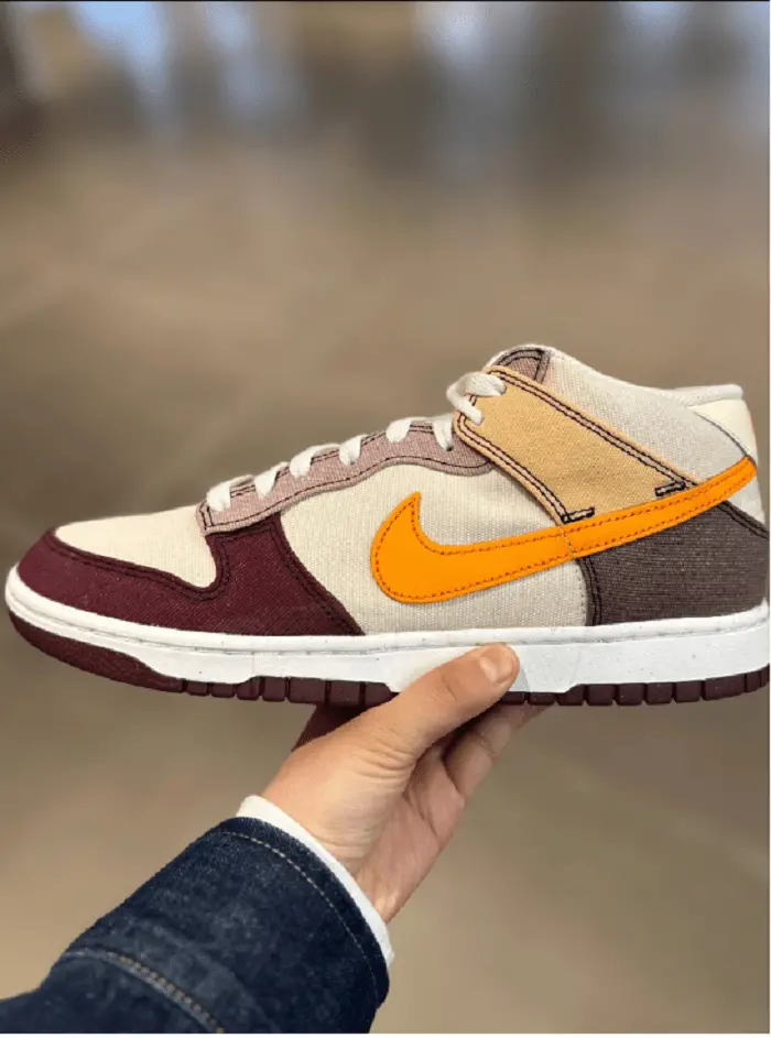 Alternative view of Giày Nike Dunk Mid 'Coconut Milk Plum Orange' DV0830-101