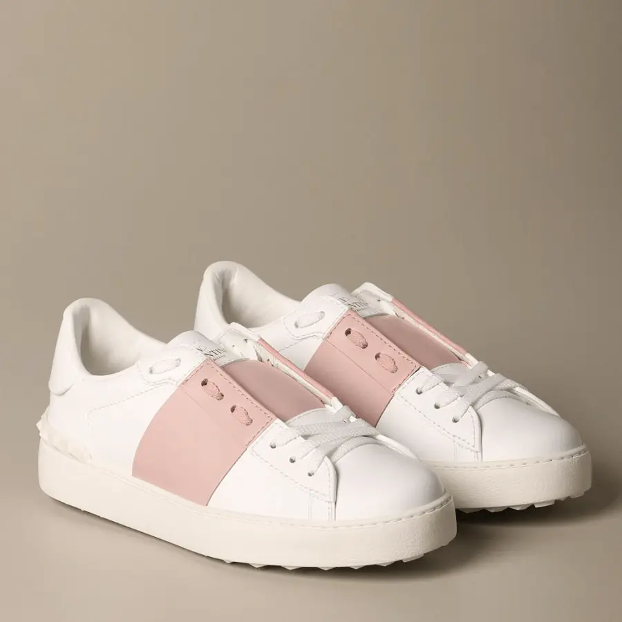 Giày Valentino Wmns Calfskin Leather White UW2S0781BLU834 - Ảnh 5
