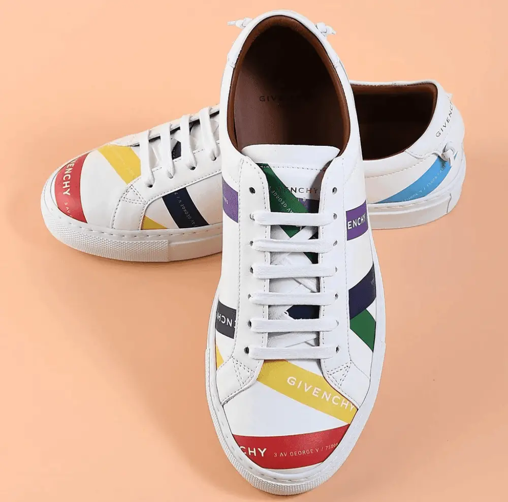 Alternative view of Giày Givenchy Logo Tape Print Sneakers In Multi BE0003E0K2-960