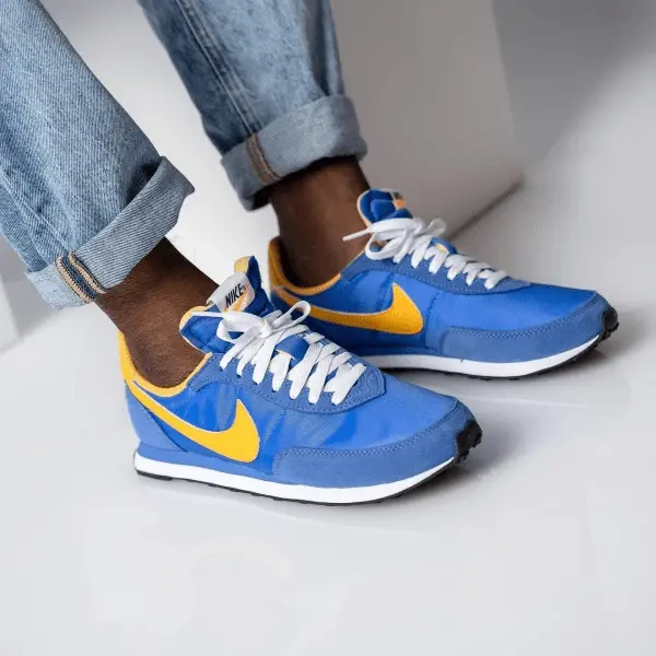 Giày Nike Waffle Trainer 2 'Blue University Gold' DH1349-402 - Ảnh 3