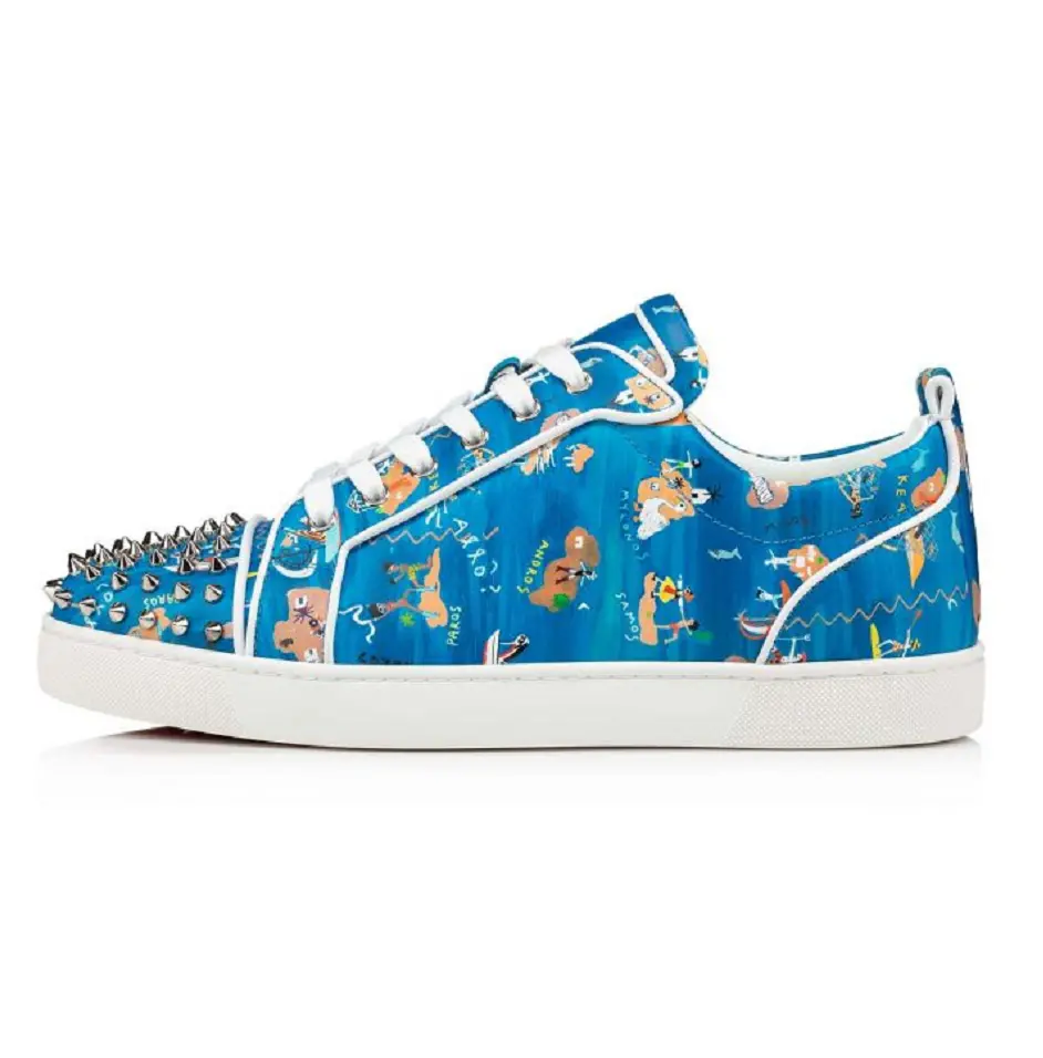 Giày Christian Louboutin Louis Junior Spikes 'Multicolour' 3220149J322 - Ảnh 4