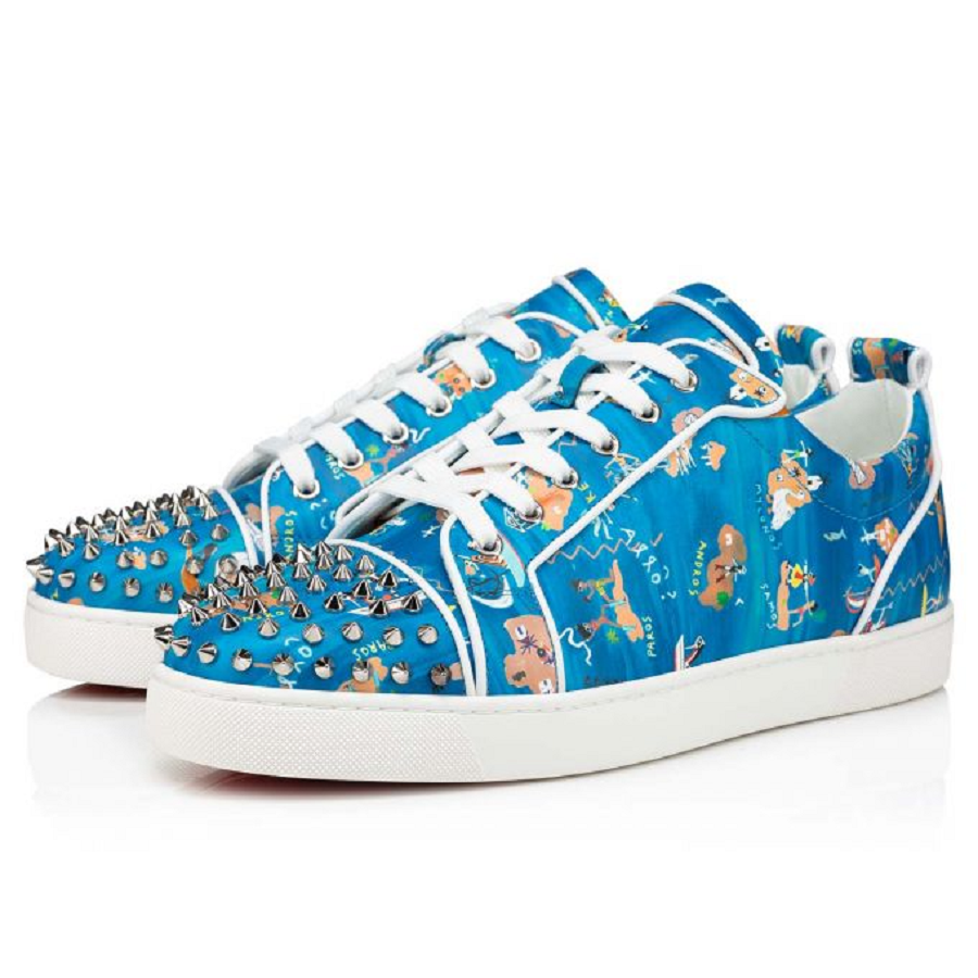 Giày Christian Louboutin Louis Junior Spikes 'Multicolour' 3220149J322 - Ảnh 5