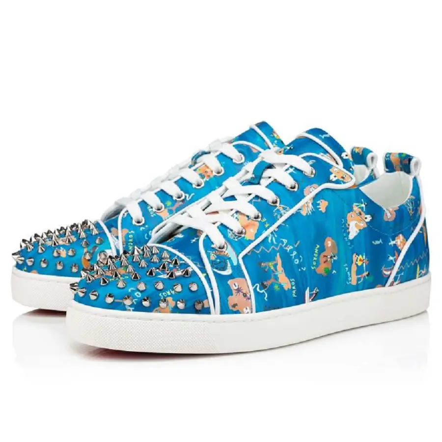 Giày Christian Louboutin Louis Junior Spikes 'Multicolour' 3220149J322 - Ảnh 5