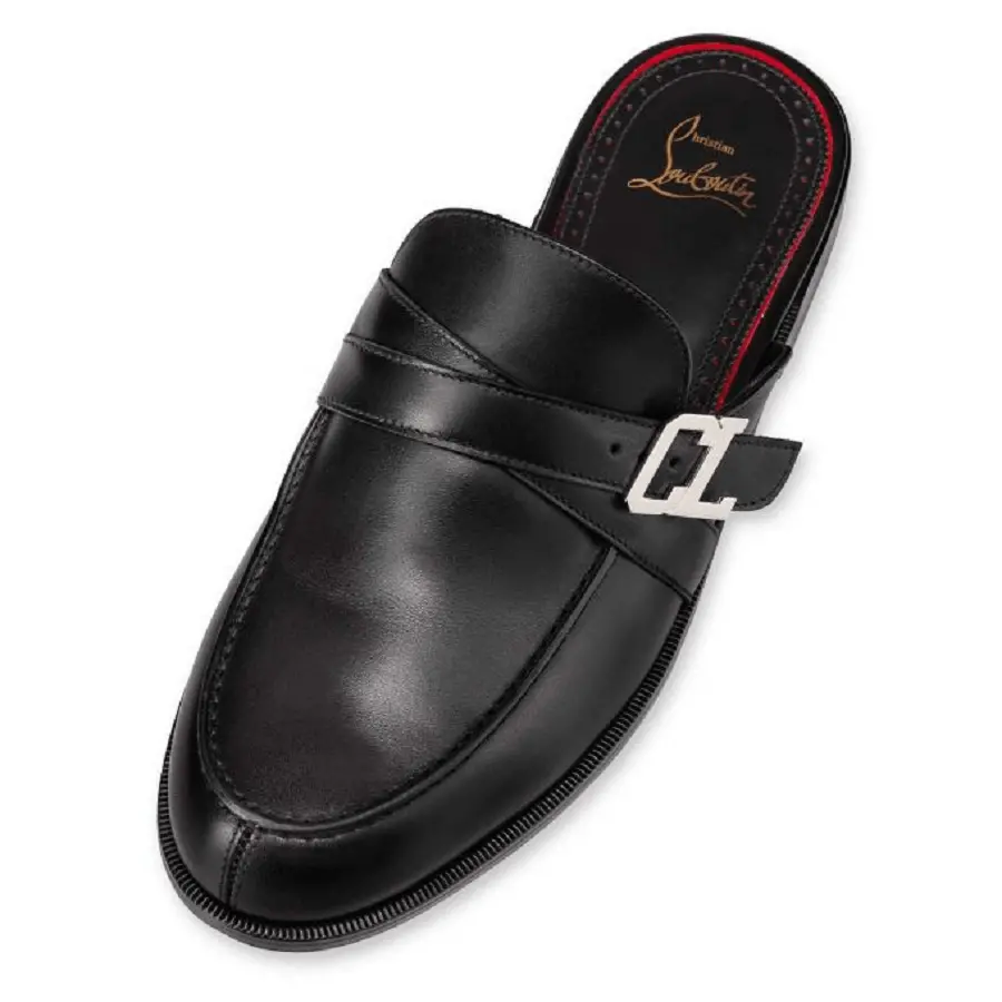 Giày Christian Louboutin Muloman 'Black Calf' 3220328BK01 - Ảnh 4