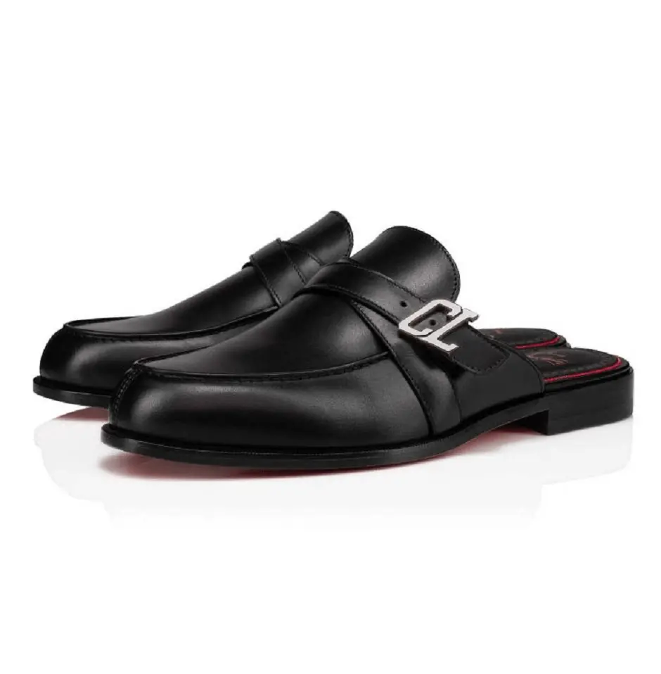 Giày Christian Louboutin Muloman 'Black Calf' 3220328BK01 - Ảnh 2
