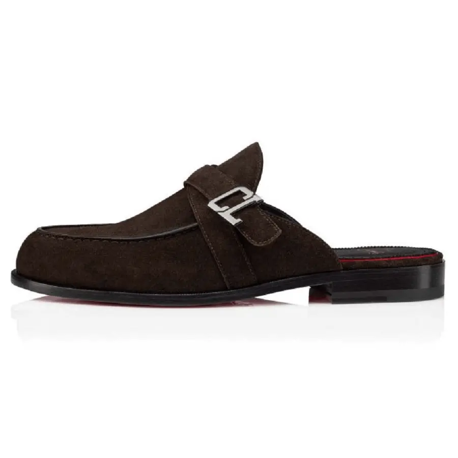 Giày Christian Louboutin Muloman 'Brown Calf' 3220329BW1E - Ảnh 4