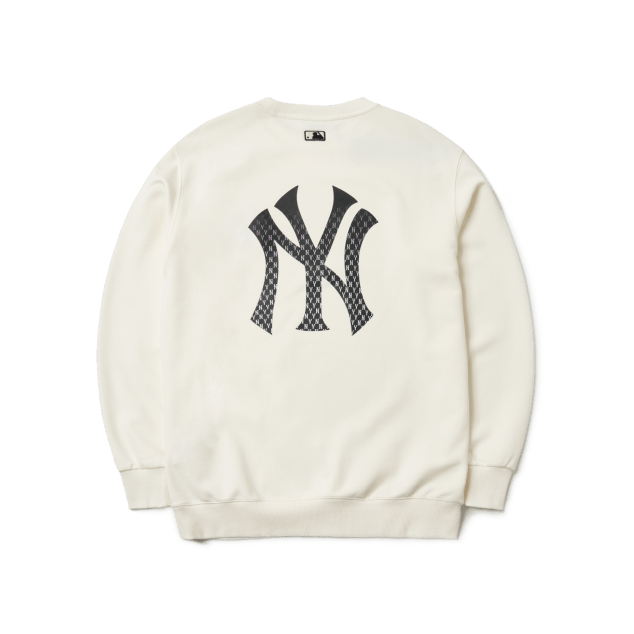 Áo MLB Monogram Diamond Gradient Bag Big Logo Overfit Sweatshirt NY Yankees - Ảnh 2