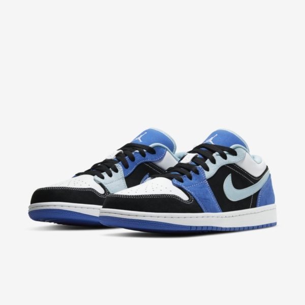 Giày Nike Air Jordan 1 Low 'Black Blue White' DH0206-400 - Ảnh 3