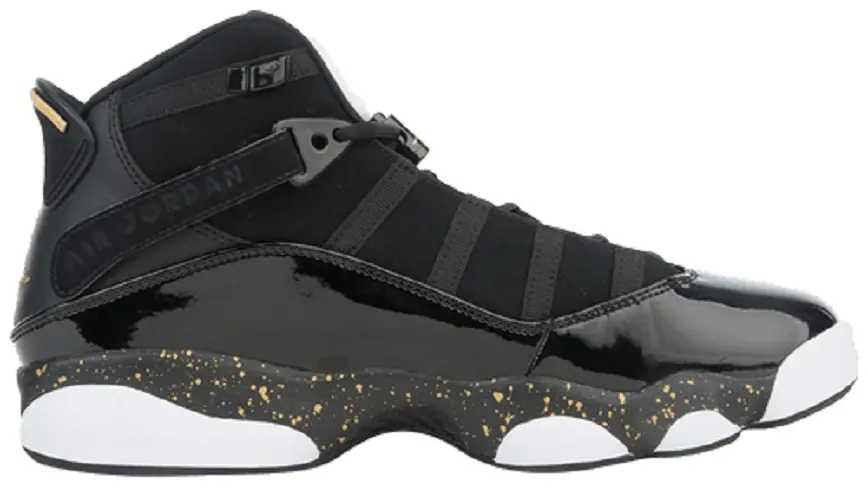 Giày Nike Air Jordan 6 Rings 'Black Metallic Gold' 322992-007