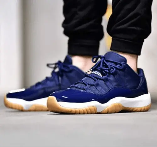 Giày Nike Air Jordan 11 GS Retro Low 'Navy Gum' 528896-405 - Ảnh 5