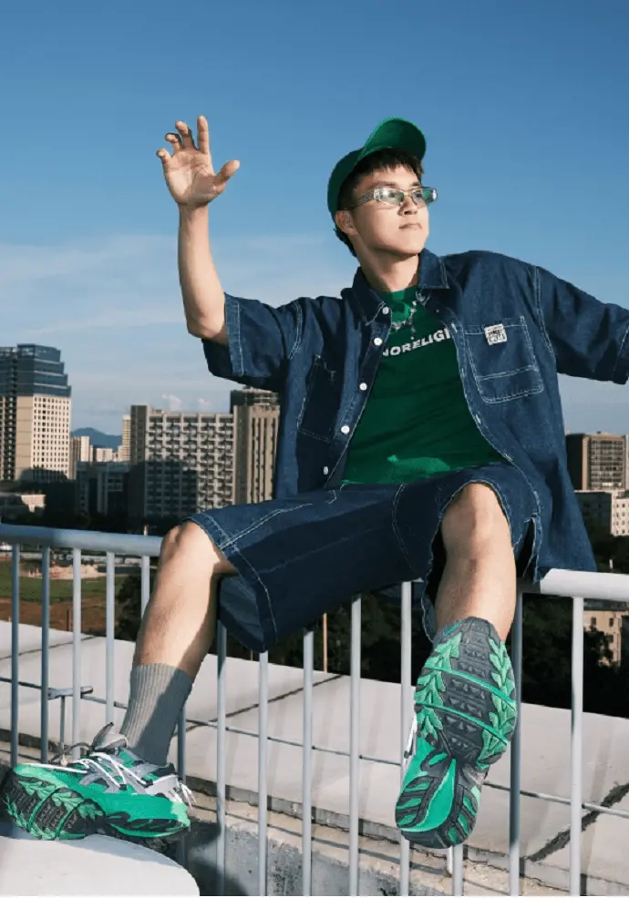 Giày Asics Kahana TR V2 Retro Functional Athleisure 'Gray Green' 1203A259-020 - Ảnh 3