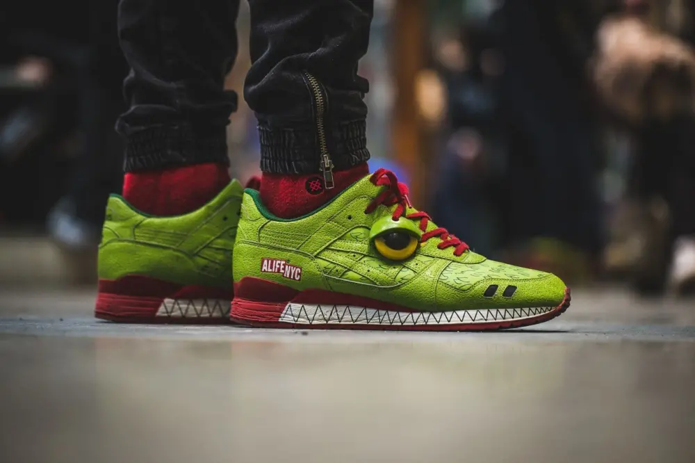 Giày Alife x Asics Gel Lyte 3 'Green Monster' HJ72F-85 - Ảnh 3