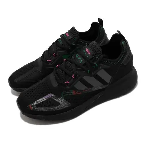 Alternative view of Giày Adidas ZX 2K Boost 'Black Bright Green' GX2719