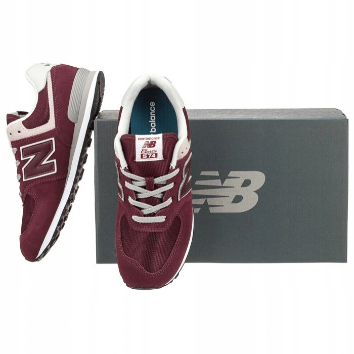 Giày New Balance 574 Kids 'Burgundy' GC574GB - Ảnh 2